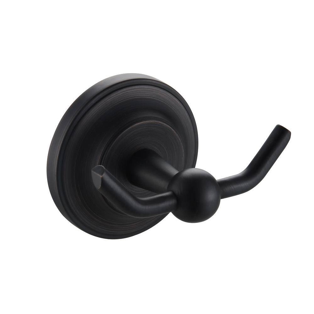 Paradise Bathworks Elysium Double Robe Hook in Oil Rubbed Bronze 63466 ...