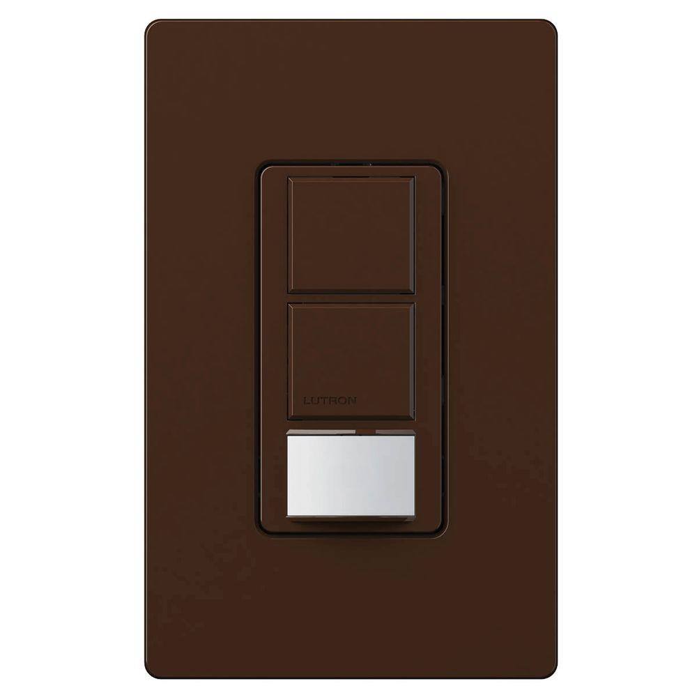 Lutron Maestro Dual Circuit Motion Sensor Switch, 6-Amp/Single-Pole, Brown  (MS-OPS6-DDV-BR) MS-OPS6-DDV-BR The Home Depot