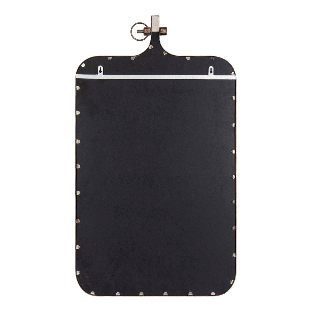 Rustic Bronze Metal Framed Fabric Pinboard, 20x35