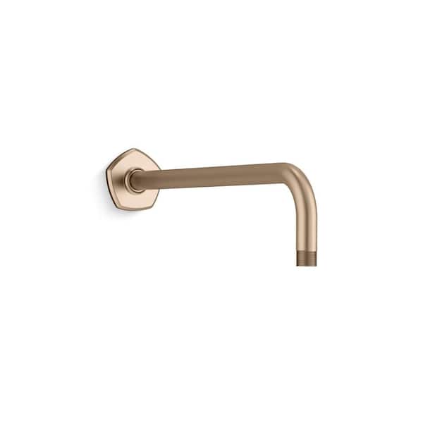 KOHLER Occasion Wall-Mount Rainhead Arm And Flange in Vibrant Brushed Bronze