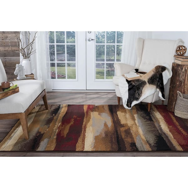 Tayse Rugs Festival Abstract Multi-Color 8 ft. x 11 ft. Indoor Area Rug  FST8900 8x11 - The Home Depot