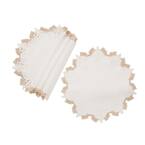 0.1 in. H x 16 in. W Anais Elegant Lace Embroidered Cutwork Placemats (Set of 4)