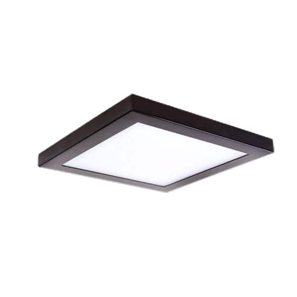 5CCT-SM13DL-BLK 13 in. 1 Light White Platter Selectable LED Flush Mount 2700/3000/3500/4000/5000K