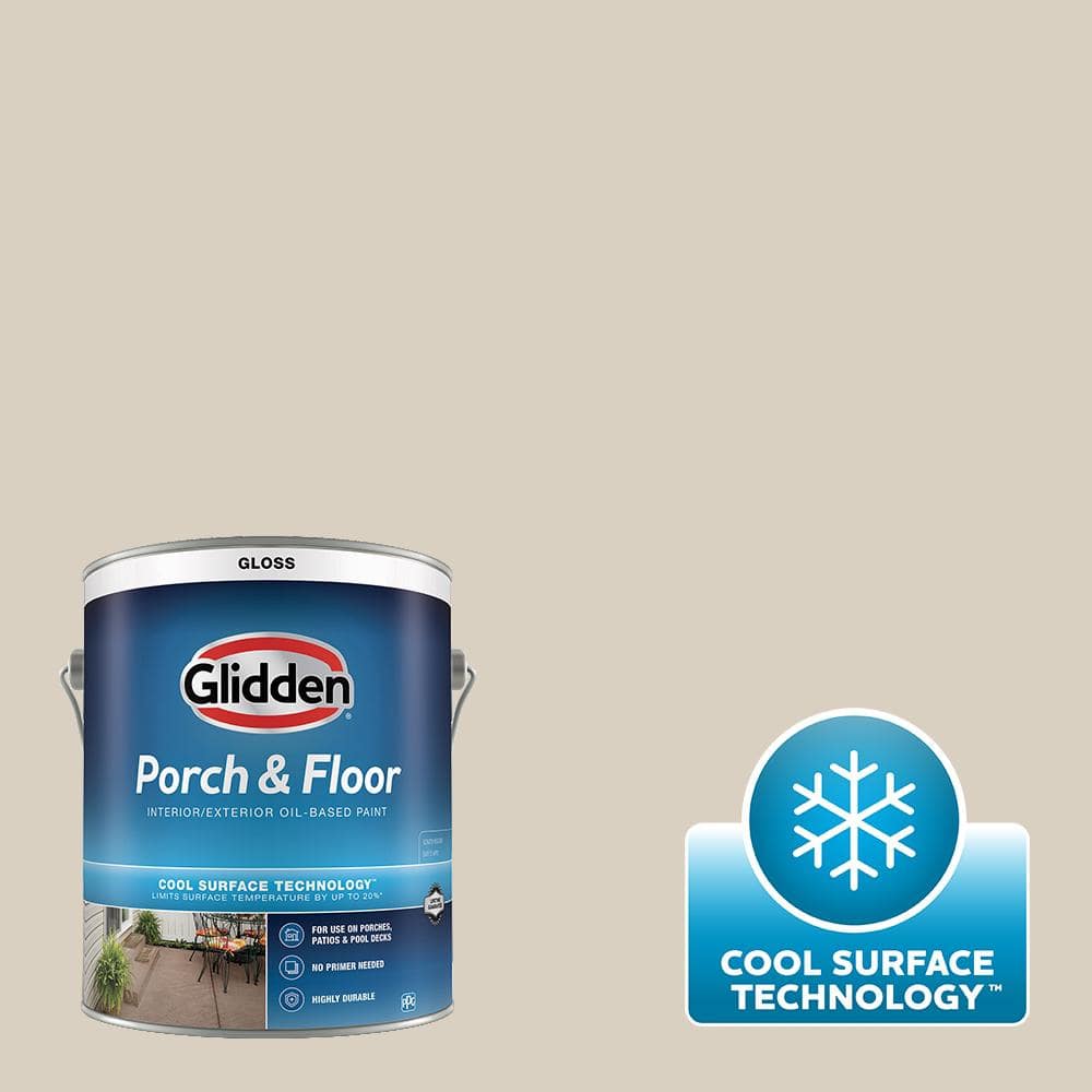 Glidden Porch and Floor 1 gal. Cool Concrete Gloss Interior/Exterior ...