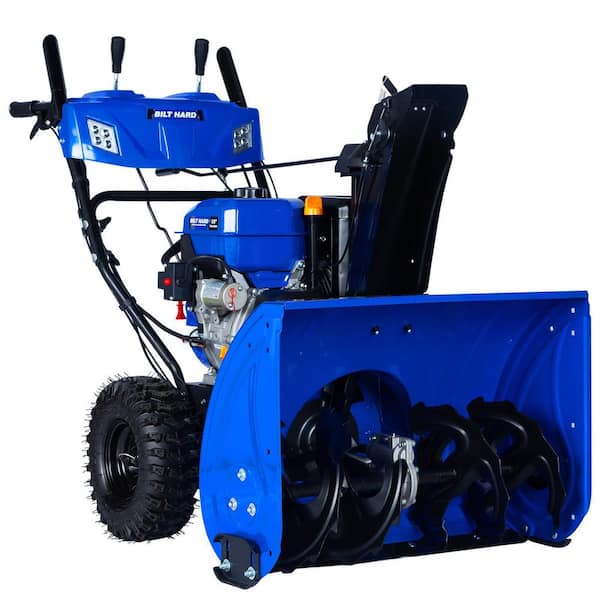 28 in. 302 cc Self Propelled Two-Stage Gas Snow Blower with Electric Start Steering Control and LED Light