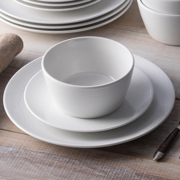 Noritake Colorscapes White-on-White Swirl 16-Piece (White