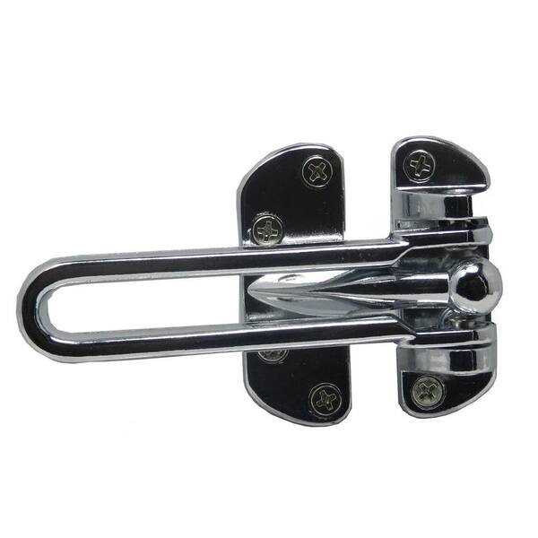Swing Bar Lock, 3-7/8 In. Bar Length, Diecast Zinc, Polished Chrome...