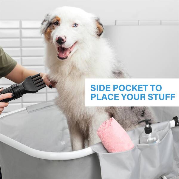 Foldable best sale dog bath