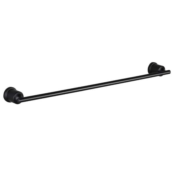 AVITAS 24 in. Wall Mounted Towel Bar in Matte Black