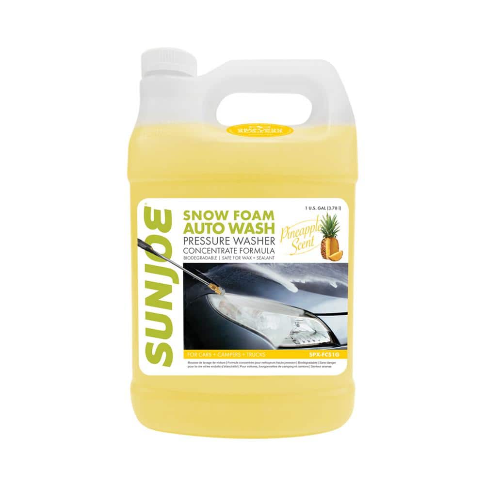 Sun Joe 1 Gal. Premium Snow Foam Pressure Washer Rated Car Wash Soap and  Cleaner, Pineapple SPX-FCS1G - The Home Depot