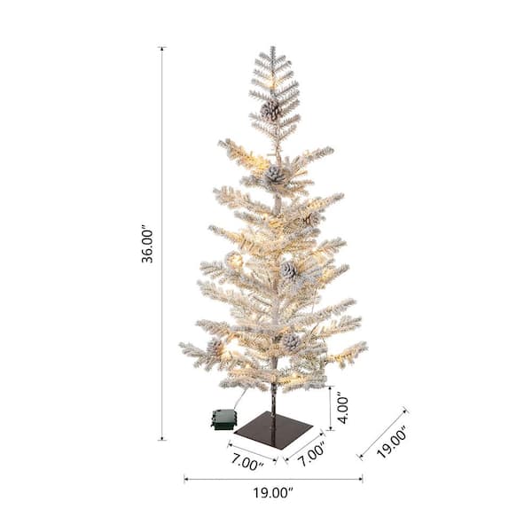 PHITRIC Christmas Decorations Indoor, 3 PCS Sparkling Glass Gold Christmas  Tree Table Decorations with LED Lights and Timer, Textured Xmas Tree