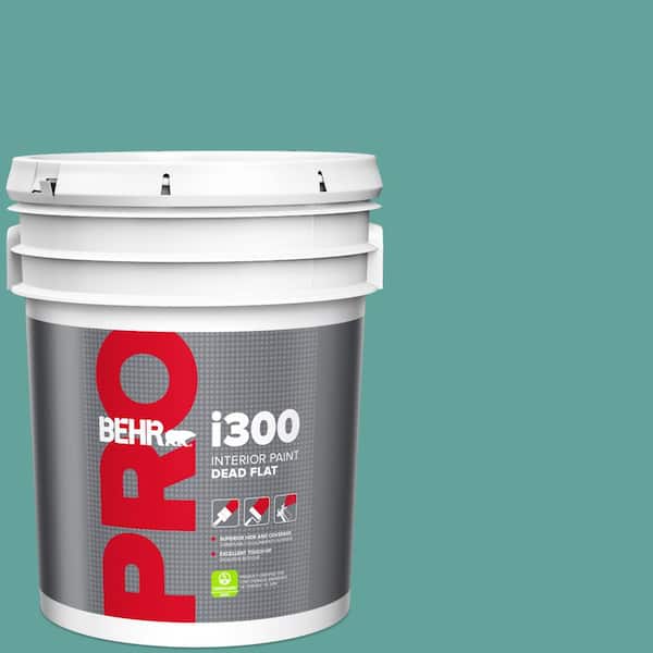 BEHR PRO 5 gal. #M450-5 Aqua Rapids Dead Flat Interior Paint