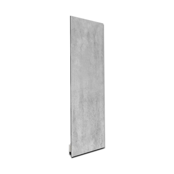 Heat Storm Glass Heater 500-Watt Radiant Wall Hanging Decorative Glass Heat Panel -Frozen Concrete