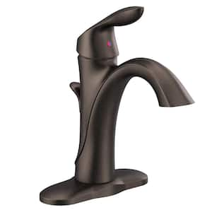 Eva Single-Handle Single Hole High Arc Bathroom Faucet in Oil Rubbed Bronze