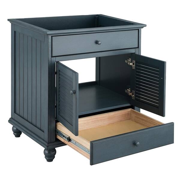 Cottage 30 in. W x 21.63 in. D Vanity Cabinet Only in Harbor Blue