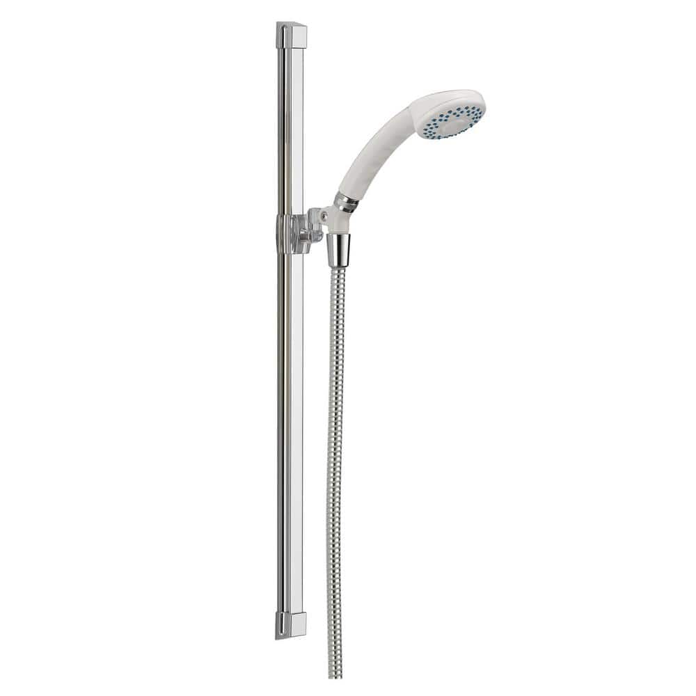 Chrome 30" Adjustable Glide Rail Wall Bar