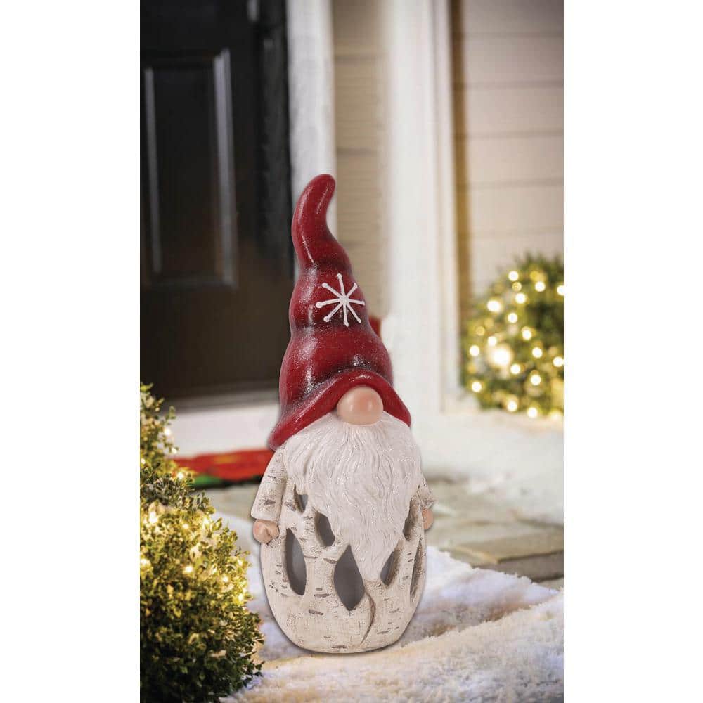 Red ZMN84G6527AE Birch Gnome Hat - LED Evergreen Depot The Home