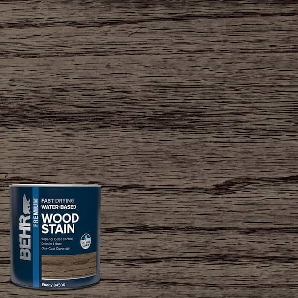 1 qt. #TIS-506 Ebony Transparent Fast Drying Water-Based Interior Wood Stain