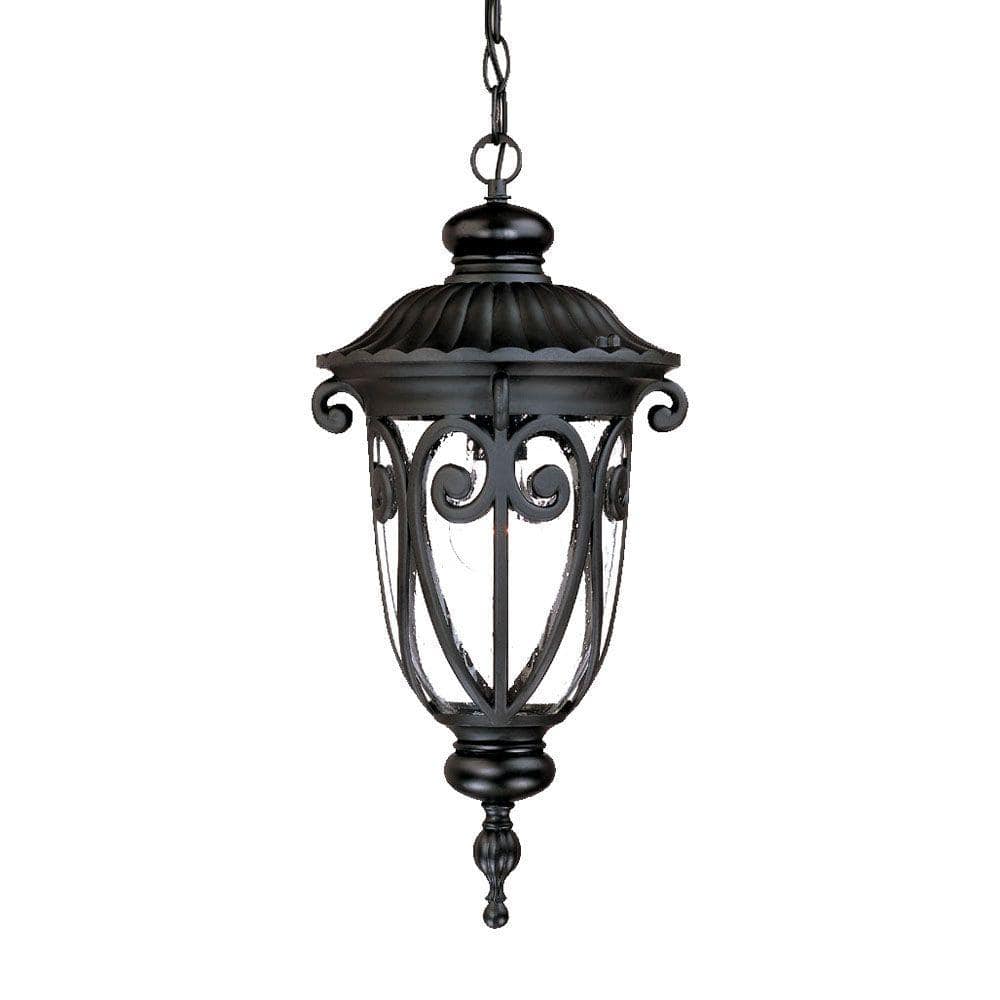 Acclaim Lighting Naples Collection 1Light Matte Black Outdoor Hanging