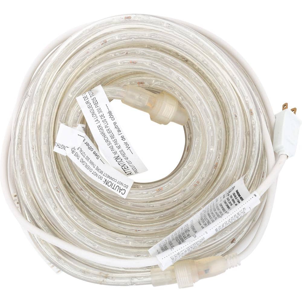 Westek Indoor Outdoor 48 Ft White Led Rope Light Kit Lrope48w The Home Depot