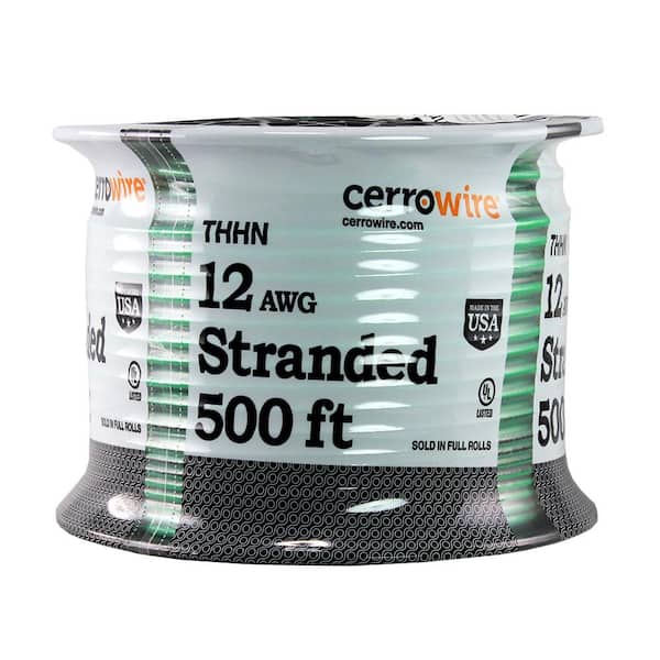 Cerrowire 100 ft. 6 Gauge White Stranded Copper THHN Wire 112-4202CR - The  Home Depot