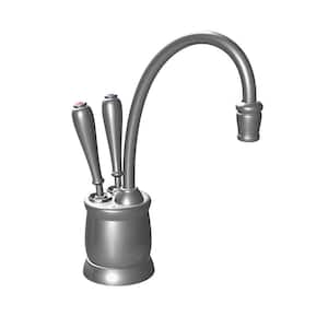Indulge Tuscan Series 2-Handle 8.5 in. Faucet for Instant Hot & Cold Water Dispenser in Satin Nickel