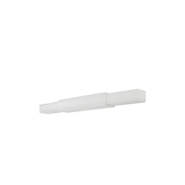 Pearl Mantels 48 in. - 80 in. White Cap-Shelf Mantel RPS211ADJD - The Home  Depot