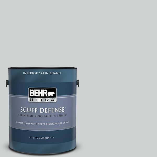 BEHR ULTRA 1 gal. #N530-2 Double Click Extra Durable Satin Enamel Interior Paint & Primer