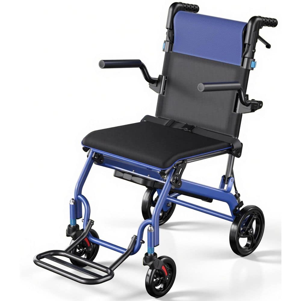 Transport Wheelchairs with Telescopic Handle, Lightweight, Foldable, Constructed with High-Quality Aluminum Alloy Frame price history on PriceWatchPro