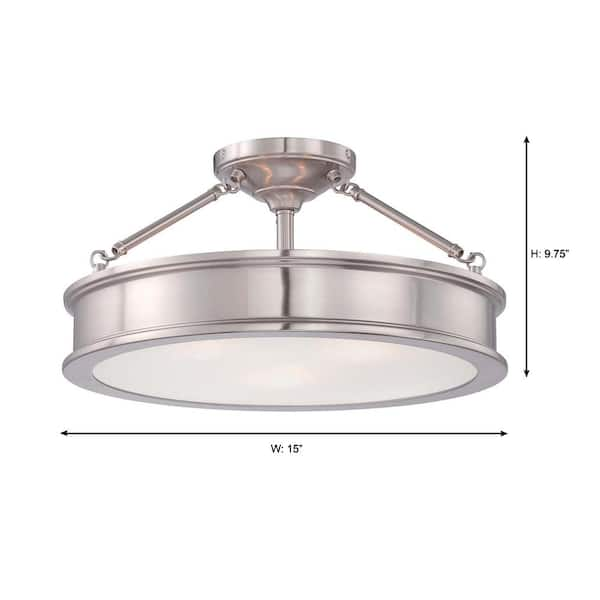 grafton 3 light brushed nickel