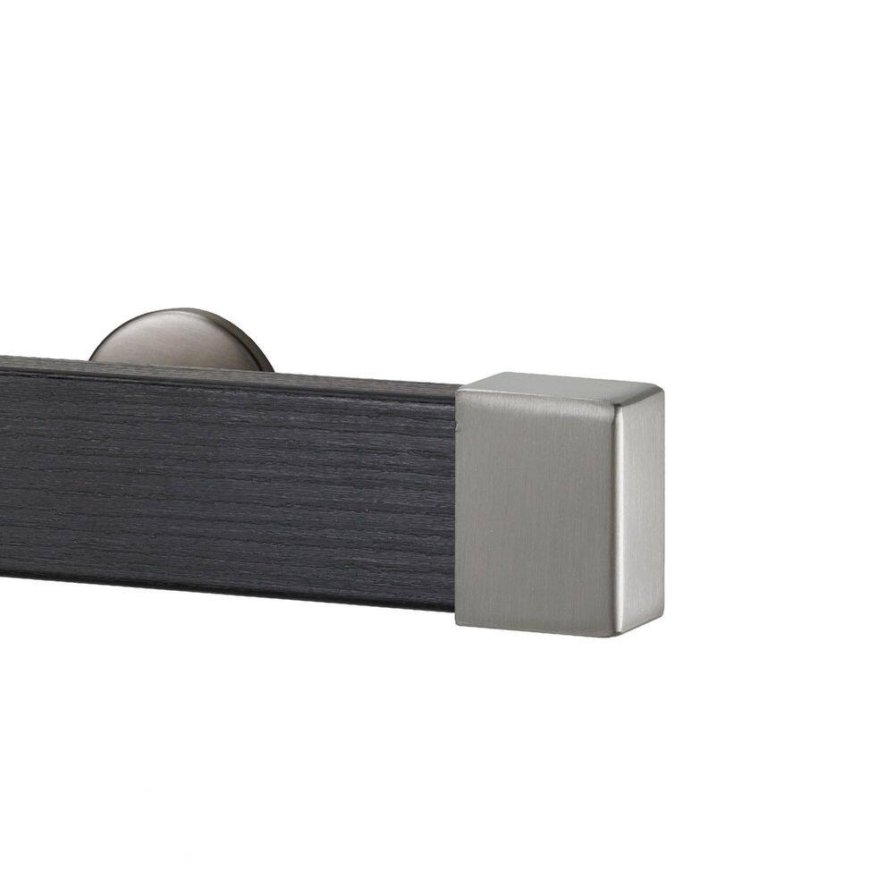 Kontur EVO Pro 48 in. Non-Adjustable 2 in. Single Traverse Curtain Rod Set in Ebony with Stainless Endcap Finial price history on PriceWatchPro