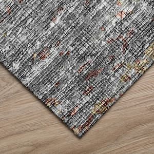 Accord Multi 8 ft. x 10 ft. Abstract Indoor/Outdoor Washable Area Rug