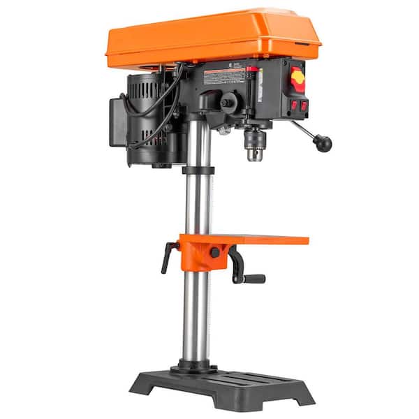 Benchtop Drill Press, 6. 2A Induction Motor, 10 in. Adjustable 5-Speeds (6 10-2800 RPM) Drill Press with 1/2in.
