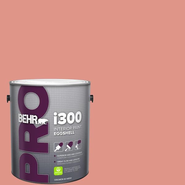 BEHR PRO 1 gal. #BIC-18 Fresh Watermelon Eggshell Interior Paint