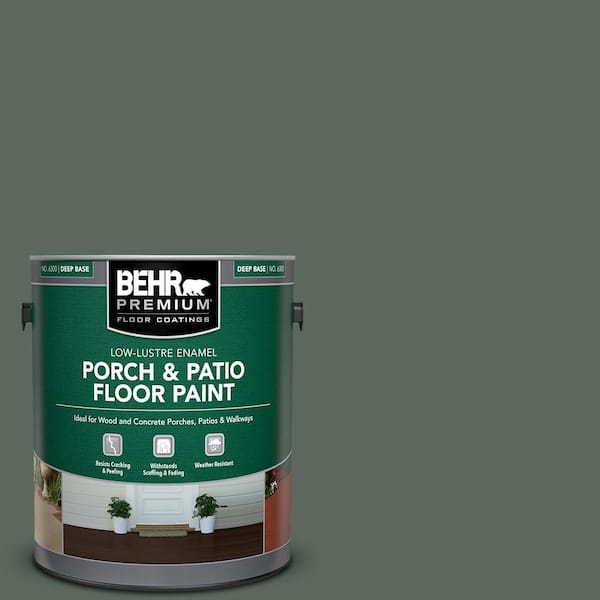 BEHR PREMIUM 1 gal. #N420-6 Pine Mountain Low-Lustre Enamel Interior/Exterior Porch and Patio Floor Paint