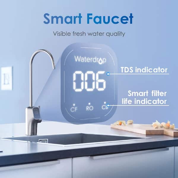 Sistema Waterdrop G3P600 RO - Sistema de ósmosis inversa de alta eficiencia