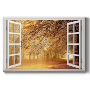 Wexford Home Pan's Residence 18 in. x 27 in. White Stretched Canvas Wall Art  by Wexford Homes WC11-15714wndw-R - The Home Depot