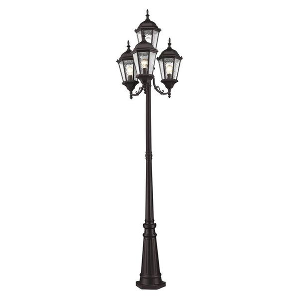 Livex Lighting 4-Light Hamilton Post Mount Light Livex Lighting 4-Light Hamilton Post Mount Light