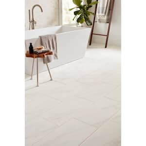 Selwyn Bianco Calacatta Matte 12 in. x 24 in. Glazed Porcelain Floor and Wall Tile (15.6 sq. ft./Case)