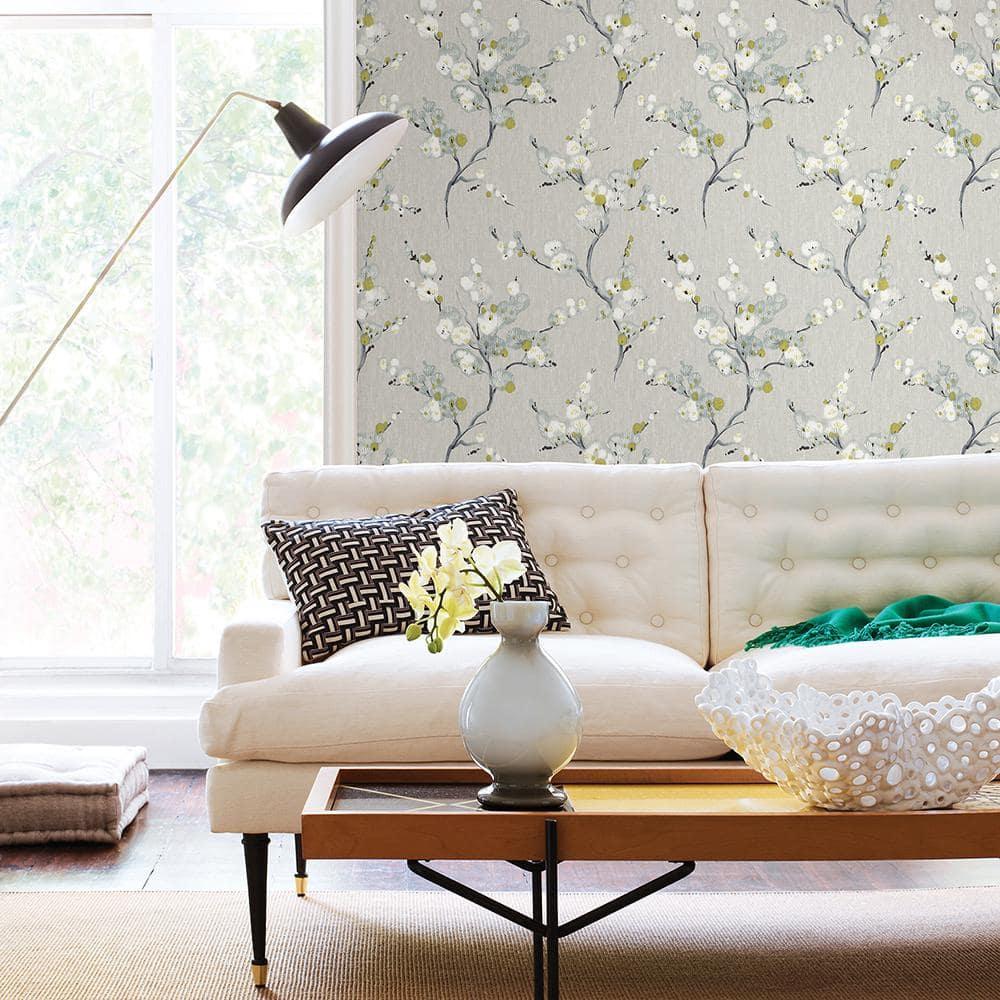 Bliss Blue Floral Non-Woven Washable Wallpaper