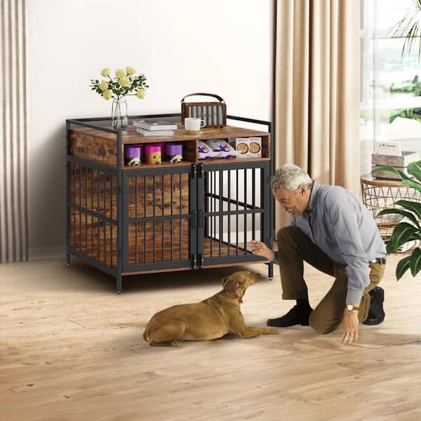 Dog Run Panel 1m 5cm Gap With Door 2024 Heavy Duty Puppy Playpen - 4 ...