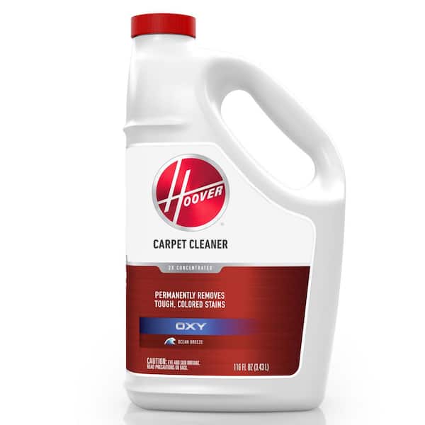 HOOVER 116 oz. Oxy Carpet Cleaner Solution for Everyday Use, Carpet, Upholstery, Car Interiors, Colored Stain Remover, AH31936