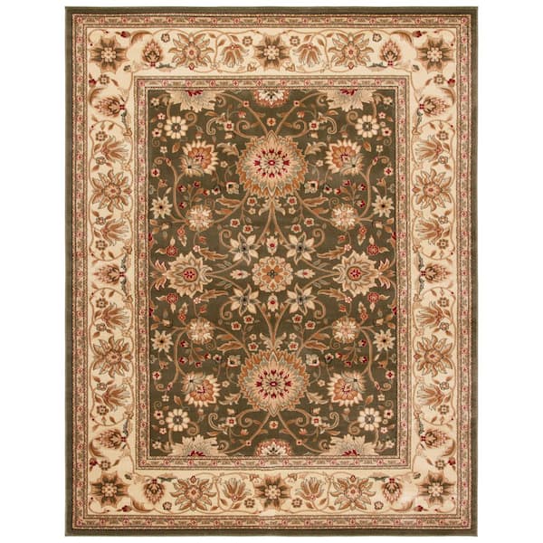 Lyndhurst 11 ft. x 15 ft. Sage/Ivory Floral Area Rug