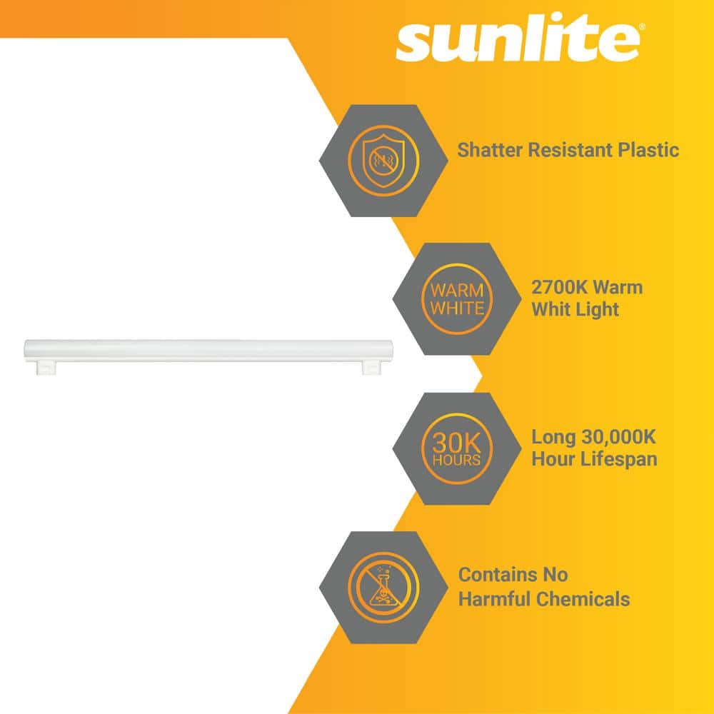 White Frosted 20-Inch Dimmable LED Tube Light Bulb