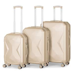 Port Victoria Nested Hardside Luggage Set in Desert Khaki, 3 Piece - TSA Compliant