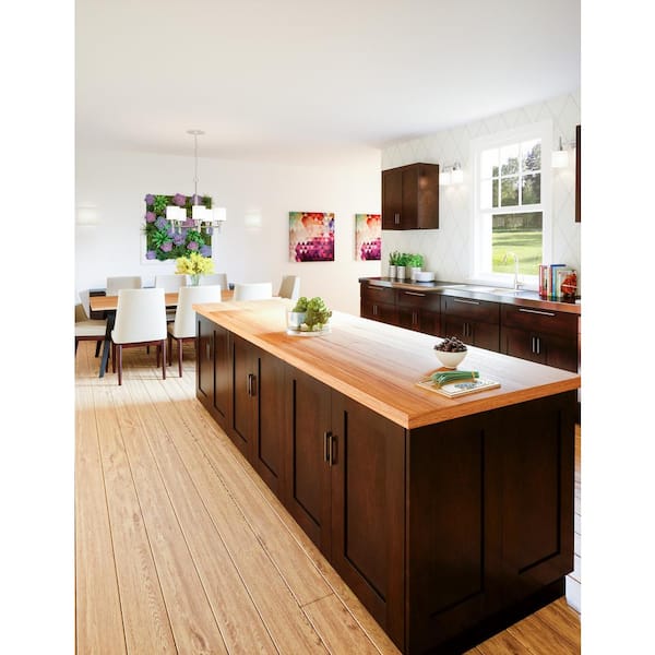 Supply Espresso Shaker Kitchen Cabinets Wholesale Factory