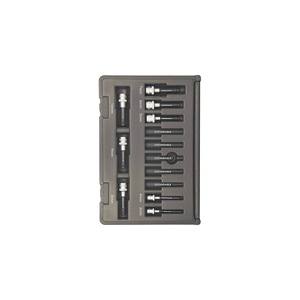 Metric Ball End Sockets and Bits Tool Set with ProGuard with Case (8-Piece)