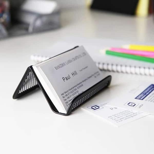 binder clip business card holder Amazon Basics Plastic Organizer Sleeves for 3-Ring Binder, Transparent Card Holder, 8.5 x 11 inches, 25-Pack : Arts, Crafts & Sewing weight design with stylish rounded corners C-line 70257 Self-Adhesive Business Card