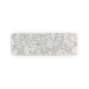 Venato White 6 in x 18 in Honed Subway Marble Wall and Floor Tile (7.5 Sq. Ft./Case)