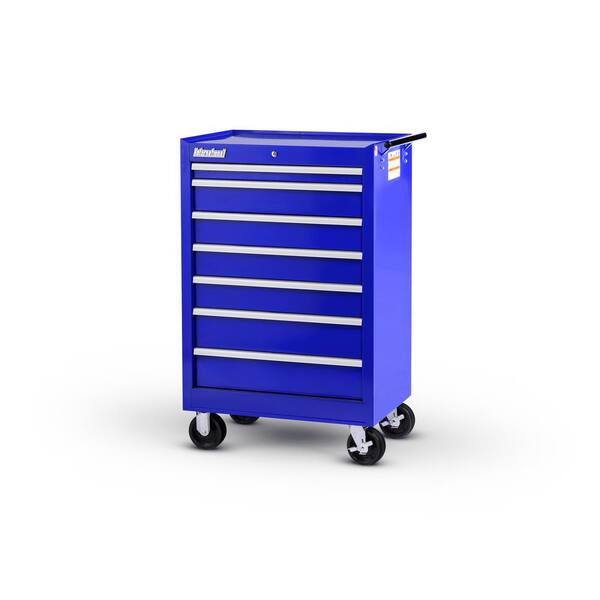 International 27 in. Tech Series 7-Drawer Roller Cabinet Tool Chest in Blue